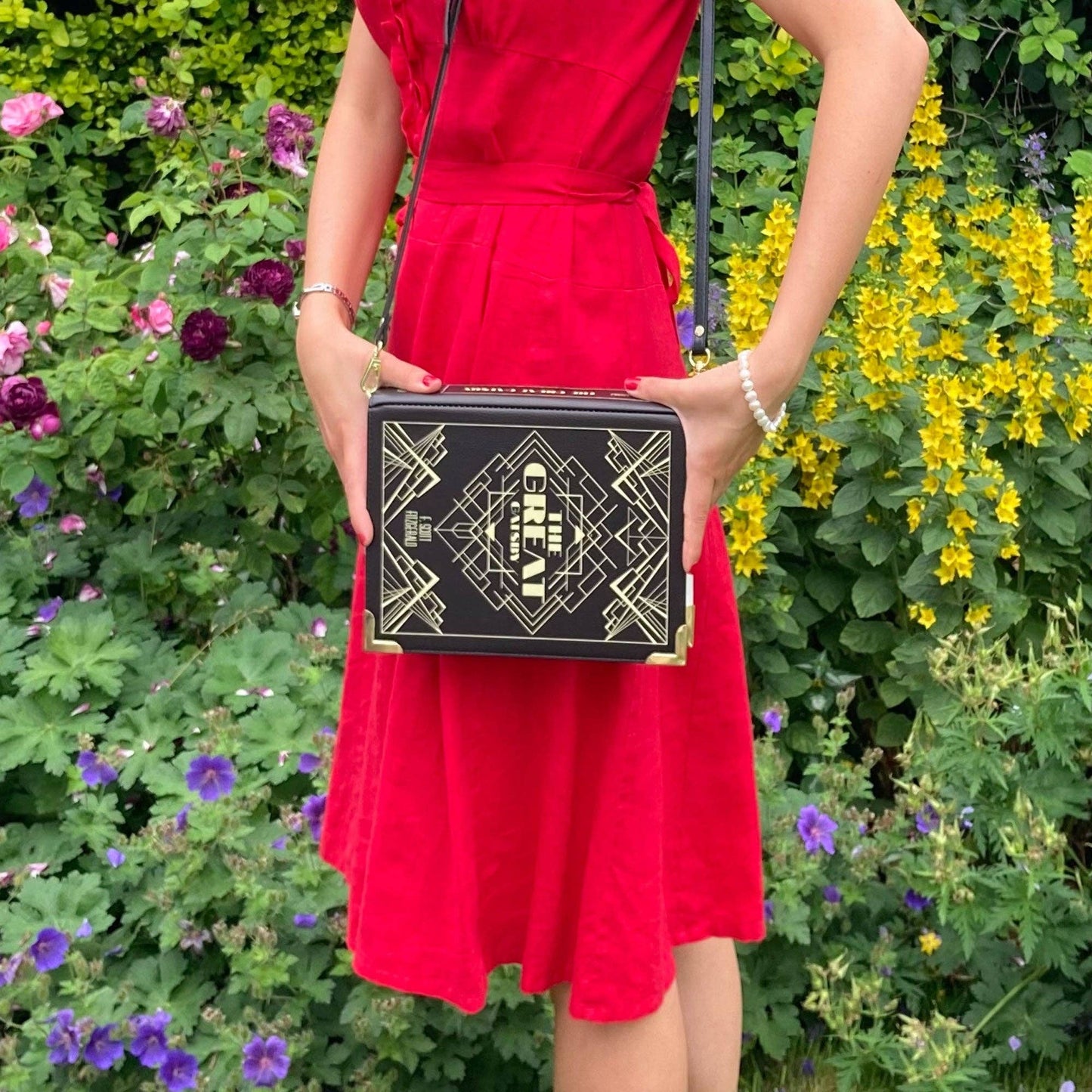 Geantă Carte The Great Gatsby Art Deco