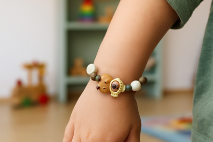 Bratara Capybara pentru copii – Accesoriu simpatic cu capibara in peste