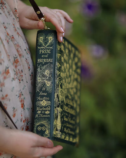 Geantă Carte Pride And Prejudice Verde