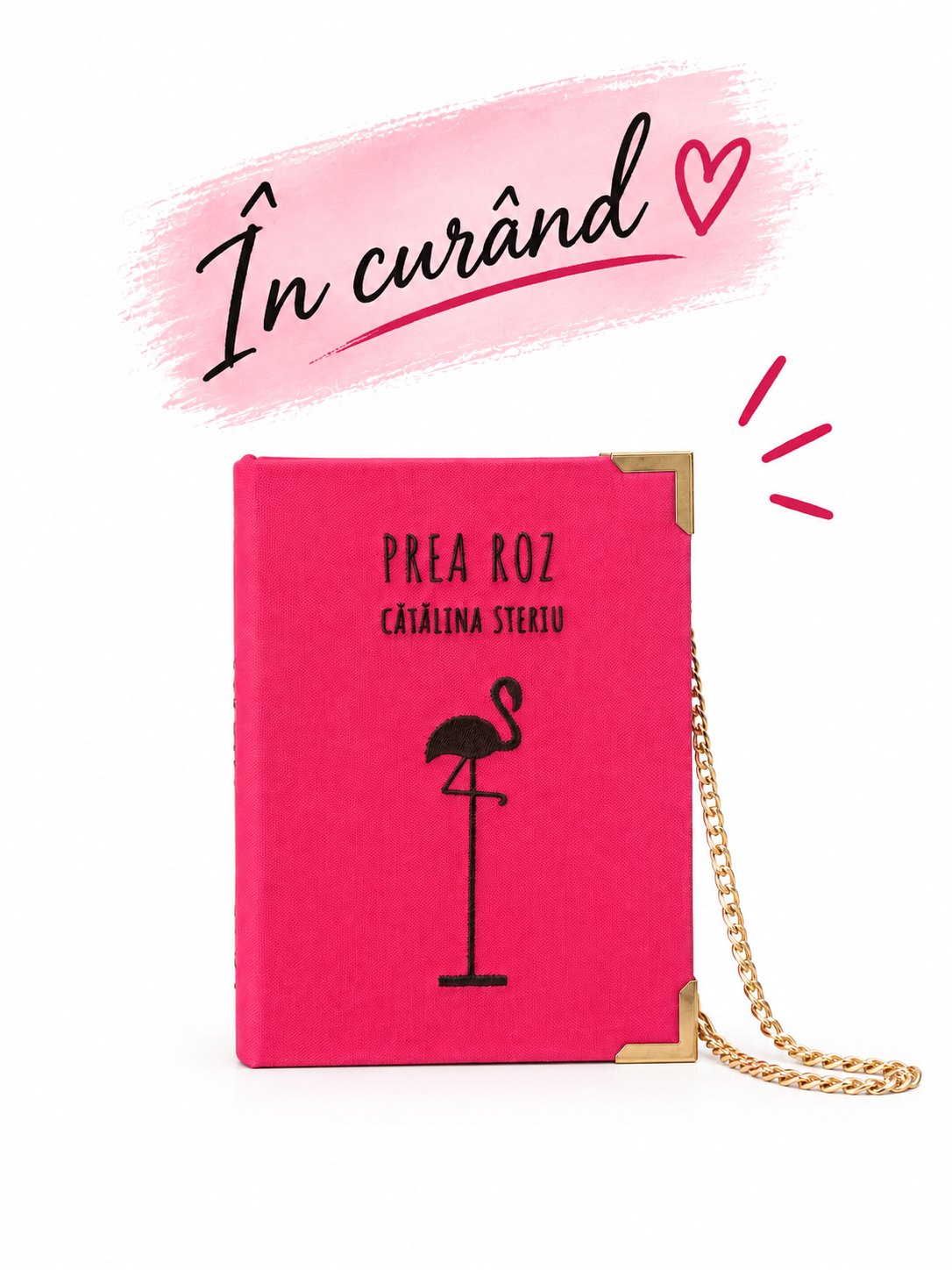 Geantă Carte Handmade – Prea Roz | Cătălina Steriu