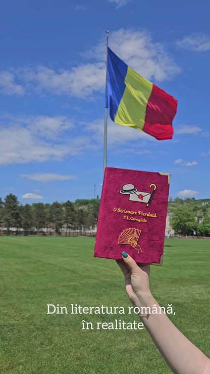 Geantă Carte Handmade – O scrisoare pierdută | Ediție cu Fir Metalic
